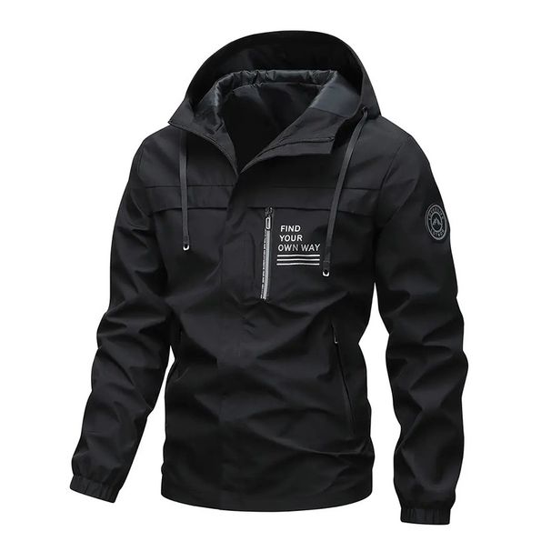 Cross-Border Waterproof New Trendy Brand Winter Men's Casual Fleece-Lined Windbreaker Outdoor Jacket_desvips.com