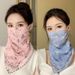 Sun Protection Mask For Women, Full Face Cover, Guard, Mask, Veil, Neck Warmer, Ice Silk Scarf, Women's Sunshade_desvips.com