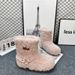 Korean Style Round Toe Fleece-Lined Snow For Women 2025 New Belt Buckle Non-Slip Warm Furry Northeast Cotton Boots_desvips.com