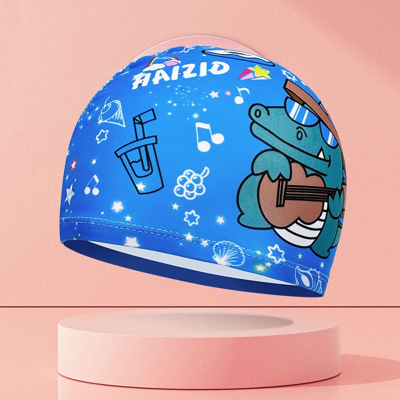 Children's Swim Cute Cartoon Print High Elastic Breathable Comfortable Adorable Fabric Fashionable Elementary School_desvips.com