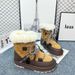 2025 New Waterproof Snow For Women Sheepskin Warm Thick Sole Lace-Up Non-Slip Fur Integrated Fashion Short Boots_desvips.com