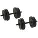Set Manubri Palestra 20kg (4x2.5kg, 4x2kg) Con 8 Dischi Da 2kg, 2.5kg, Ø25mm, Per Allenamento A_desvips.com