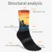 AONIJIE E4843 One Pair Long Tube Outdoor Five Shock Absorption Toe Socks Stocking For Trail Running Warking Ride_desvips.com