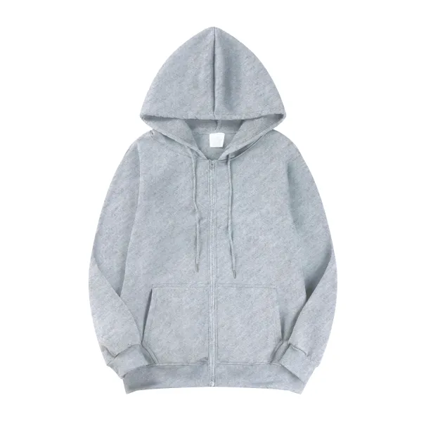 Fall Men's Casual Long Sleeve Hoodie Sweatshirt Jacket With Zipper - Ideal For Relaxed Outings & Male Fashion_desvips.com