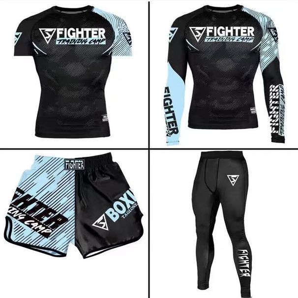 High Quality Combat Boxing Training Clothes, Muay Thai Combat Fitness Clothes, Shorts, Men's And Women's Sanda Quick Drying_desvips.com
