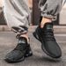 2024 Spring And Summer Casual Sports Men's Fashion Flyknit Mesh Breathable Small White Large Running Shoes Men_desvips.com