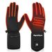 Women Lightweight Thin Waterproof Touchscreen Rechargeable Winter Thermal Outdoor Cycling Battery Heated Gloves_desvips.com