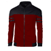 Men's Clothing new style, men's casual jackets, color matching fleece sweatshirts J02_desvips.com