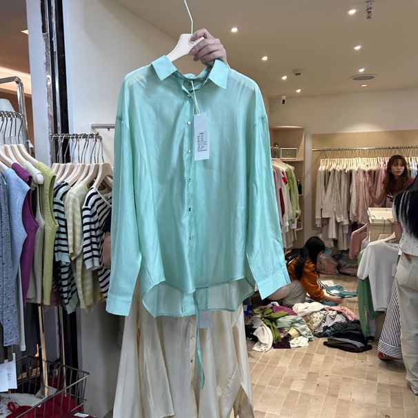 Thirteen Es Korean Style Lightweight Sun Protection Clothing Summer Loose And Idle Back Chinese Button Knots Design_desvips.com
