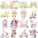 60 Easter Bunny Egg Holiday Cartoon Cute Stickers For Mobile Phones, Stationery, DIY Decoration, Waterproof Decals_desvips.com