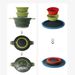 Outdoor folding bowl Camping cutlery set Silicone salad bowl Hiking plate_desvips.com