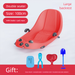 New Upgraded Snowboard Large Backrest Double Seat Board Grass Sand Sled Children's Parent-Child Ski Car_desvips.com