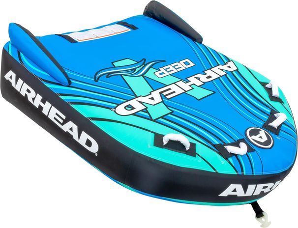 Airhead G-Force Inflatable Towable Tube| 2-4 Rider Models| Dual Tow Points| Full Nylon Cover| Kwik-Connect| Patented_desvips.com
