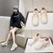 Popular Autumn Sports Women, Stylish And Versatile, Elastic Student Version, Fly-knit Breathable Ultra-light Running_desvips.com