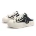 Jiffflyx Q.Vonton Women's 2025 Free Shipping Without Box Summer Breathable Versatile White Lazy Half-Slip- Shoes_desvips.com