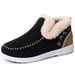 Shoes Cotton Shoes Winter New Women's Shoes Velvet Thickened Snow Boots One Pedal Short Boots Fashionable Warm Cotton Boots_desvips.com