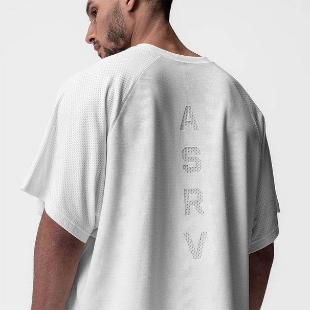Short-Sleeved Men's Summer New American-Style Trendy Brand Sports T-Shirt With Contrasting Color Splicing Design,_desvips.com