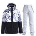 001 New Women's Snowboarding Suit Winter Outdoor Warm Thickened Ski Jacket And Pants Set_desvips.com