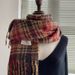 Plaid Scarf For Women, Autumn Winter 2024 New Style, Dry Rose Pink, Atmosphere And High-end Feel, Versatile Thickened_desvips.com