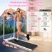Foldable Treadmill Handle Bar & Incline, 2 In 1 Upgrade Portable Under Desk Walking And Vibration Pad With Remote_desvips.com