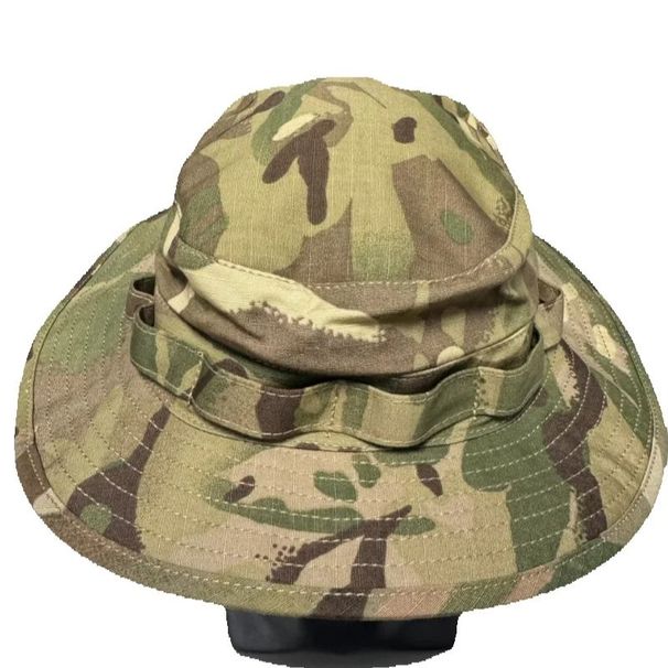 Camouflage Round Edged Hat, Suitable For Outdoor Activities Such As Fishing, Rock Climbing, Hiking, Etc_desvips.com