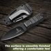 Compact Fixed Blade EDC Knife With Sheath, 2.8 Inch Full Tang Carbon Steel_desvips.com