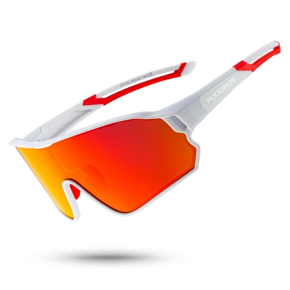 ROCKBROS Bicycle Glasses, Cycling Glasses, Polarized Sunglasses with UV400 Protection, Sports Glasses for Mountain Biking (MTB)_desvips.com