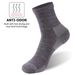 ZEALWOOD 3 Pairs Lifestyle Series Merino Wool Running Socks Men Women Crew Anti-blister Cushion Athletic Sock_desvips.com