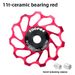 Mountain Road Bike Ceramic Rear Guide 11T Derailleur Chain Tension Wheel Aluminum Alloy Bearing_desvips.com