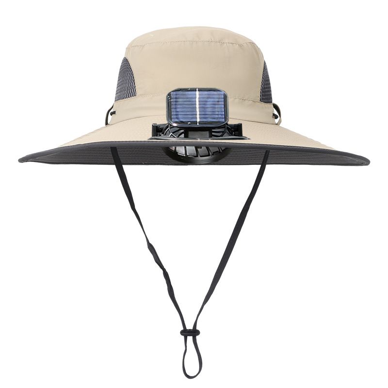 New Solar Fan Hat High Wind Power Rechargeable Men's Summer Outdoor Sunshade Sun Protection Hiking_desvips.com