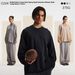 001 ARTIE Men's Clothing | 2025 New Autumn Winter High Street Retro Rolled Hem Loose Spray-Dyed Long Sleeve T-Shirt_desvips.com
