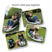 New Upgraded Snowboard Large Backrest Double Seat Board Grass Sand Sled Children's Parent-Child Ski Car_desvips.com