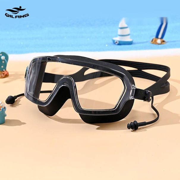 2025 New Waterproof Anti-Fog HD Swim For Men And Women, Professional Integrated Large Frame With Earplugs, Adult Goggles_desvips.com