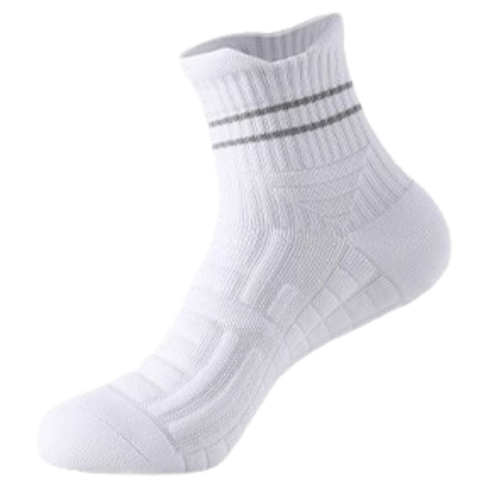 Men's Professional Sports Socks Marathon Running Mid Calf Terry Cloth Non Slip Badminton Basketball Plus Size_desvips.com