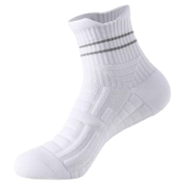 Men's Professional Sports Socks Marathon Running Mid Calf Terry Cloth Non Slip Badminton Basketball Plus Size_desvips.com