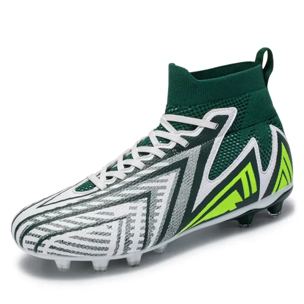 Football Boots Men's Turf Soccer Cleats Outdoor Non-Slip Professional High Top Grass Training Sport Size 35-45_desvips.com