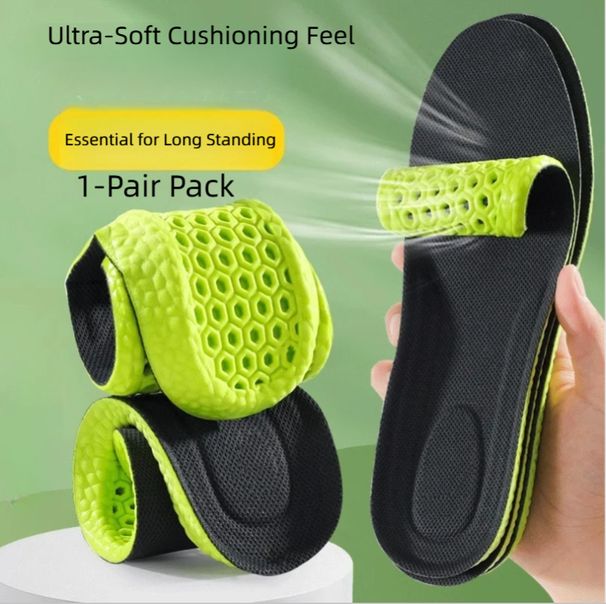 Men & Women Shoe Insoles - Sweat-Absorbing, Odor-Resistant, Shock-Absorbing, Soft, Breathable (Thin Style For Long Standing)_desvips.com