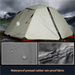 Wolf Outdoor Double Layer Warm Rainproof Professional Mountaineering Hiking Ultra-light Aluminum Pole Camping Tent_desvips.com