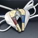 Exquisite Brass Small Multi-Functional Sharp Portable Couple Folding Keychain Outdoor Grape Picking Curved Knife_desvips.com