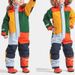 Outdoor Single And Double Board Luminous Windproof Waterproof Thickened Warm One-piece Children's Ski Suit_desvips.com