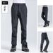 PeakGo Soft Shell Men's Women's Waterproof Hiking Thickened Fleece Pants With Printed Windproof And Warm_desvips.com