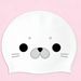 New Little Seal Silicone Swim For Women, Adult Cute High-appearance Waterproof Ear-protecting Swimming Cap_desvips.com