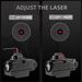 Outdoor Tactical Under-Mount Sight Flashlight Long-Range Illumination Strong Red Laser Rechargeable Rail Light_desvips.com