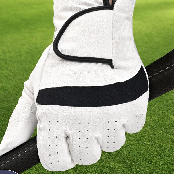 Golf Training Anti-Slip Wear-Resistant Comfortable Breathable Lambskin Sports Gloves Customizable_desvips.com