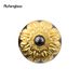 Golden Black Hand Hold Flower Luxury Fashion Walking Stick For Party Decorative Cane Elegant Crosier Knob Walking Stick 93cm_desvips.com