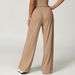 Cross-border Brushed Draped Pocket Wide-leg Loose Casual Women Sports Fitness Elastic Drawstring Trousers Yoga Pants_desvips.com