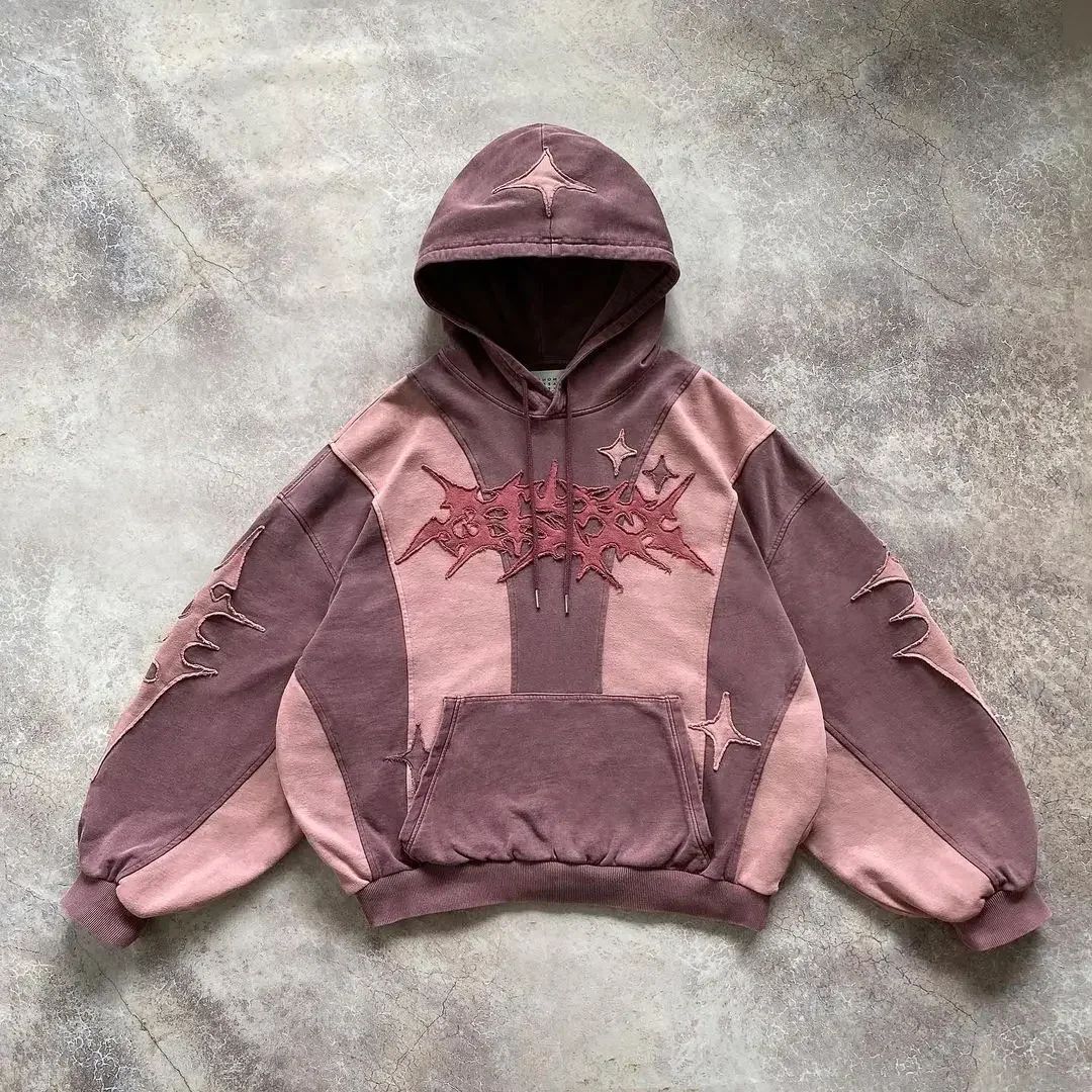 Fashion Autumn Embroidered Hoodie Printed Long Sleeve Women's Pullover Top_desvips.com