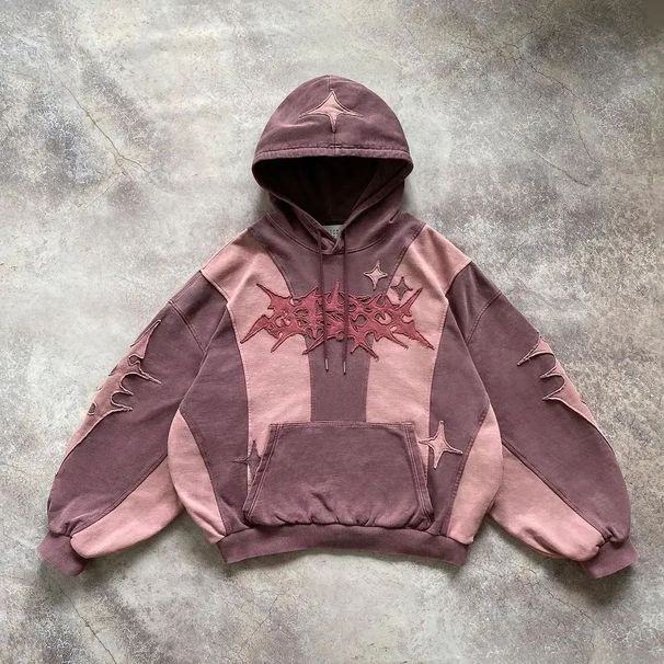 Fashion Autumn Embroidered Hoodie Printed Long Sleeve Women's Pullover Top_desvips.com