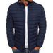 Autumn Winter New Solid Color Jacket Simple And Elegant Men's Cotton Coat_desvips.com