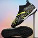 High-Top Soccer For Men And Women, Spike With Long Studs, Non-Slip Adult Grass Professional Training Shoes_desvips.com